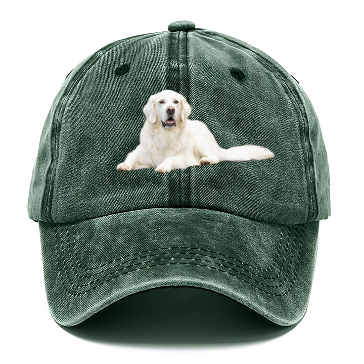 White English Cream Golden Retrievers Classic Cap | Forest Mist(Green) | Toronty Ottawa