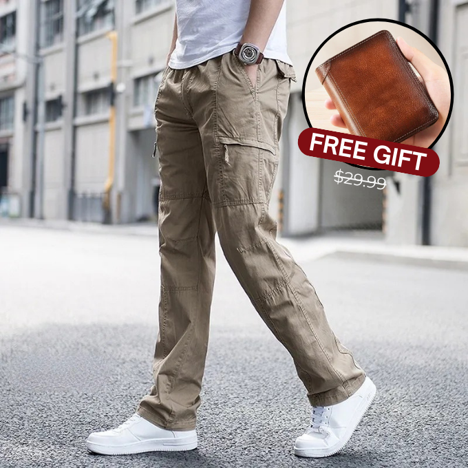Oakridge™ Utility Cargo Pants | S l 30-32 / Khaki / FREE Leather Wallet ($29.99 Value) | Toronty Ottawa