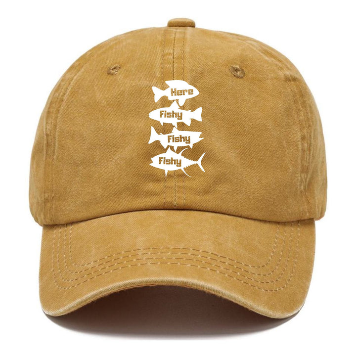 Here Fishy Fishy Fishy! Classic Cap | Golden Harvest(Yellow) | Toronty Ottawa