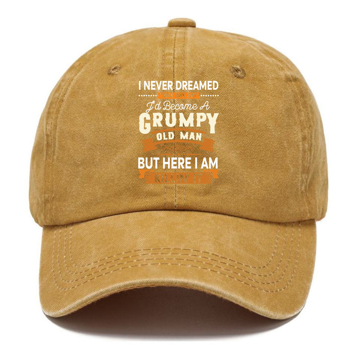 Grumpy and Proud: The Bold Hat for Seniors with Attitude | Golden Harvest(Yellow) | Toronty Ottawa