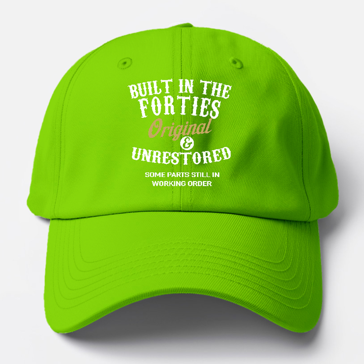Built In The Forties Original Unrestored Some Parts Still In Working Order Baseball Cap | Green | Toronty Ottawa