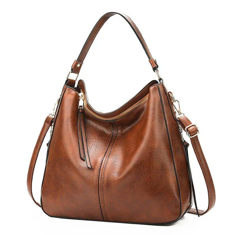 HARRIET - Leather shoulder bag | Black | Toronty Ottawa