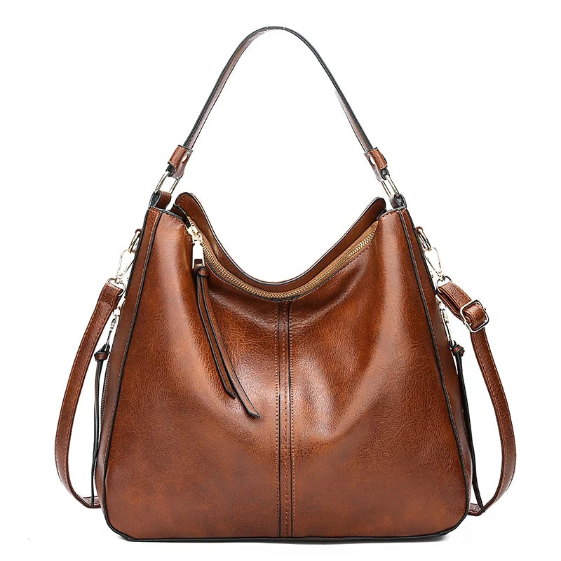HARRIET - Leather shoulder bag | Brown | Toronty Ottawa