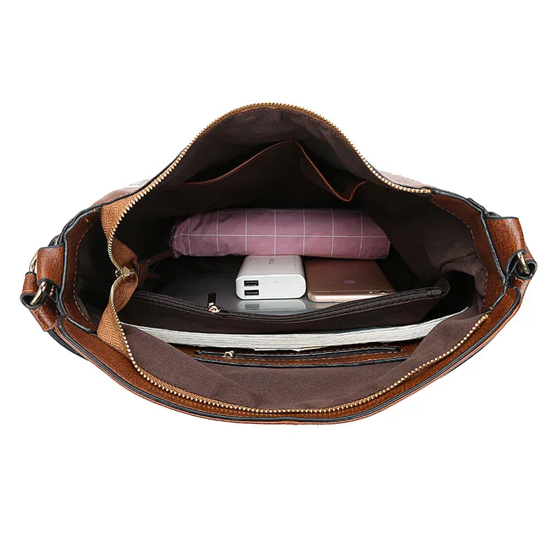 HARRIET - Leather shoulder bag | Black | Toronty Ottawa