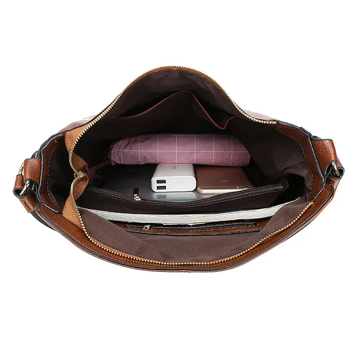 HARRIET - Leather shoulder bag | Black | Toronty Ottawa