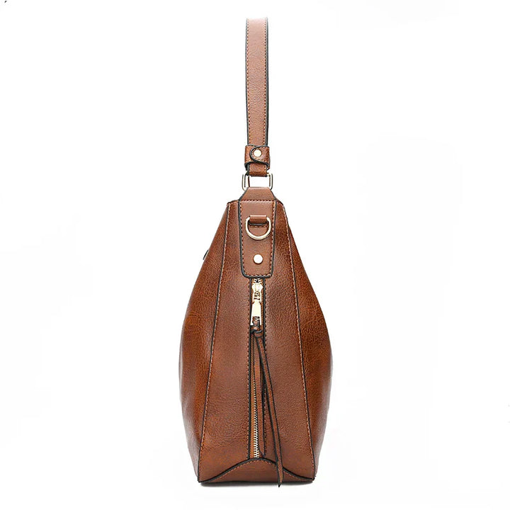 HARRIET - Leather shoulder bag | Black | Toronty Ottawa