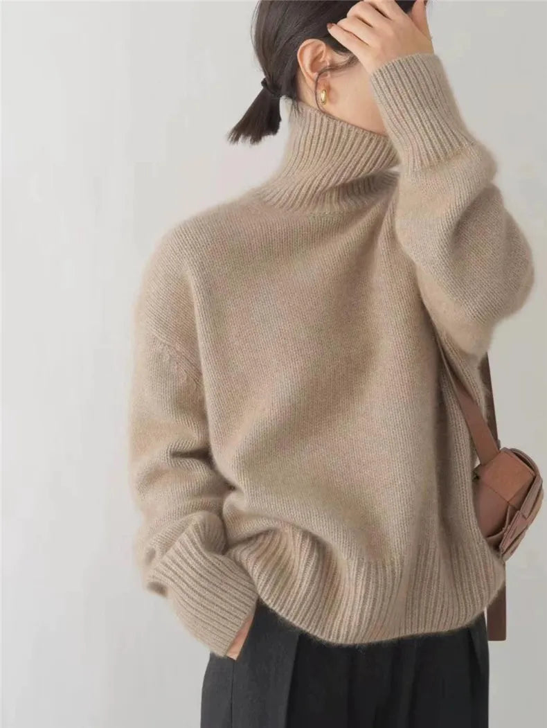 Isabella | High Collar Cashmere