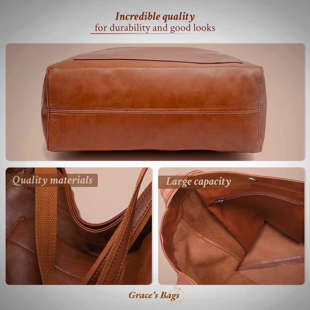 Marja® | Leather Handbag | Brown | Toronty Ottawa