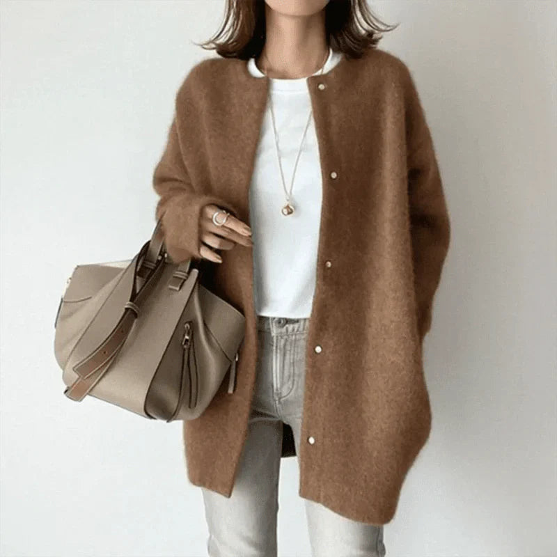 EMBER™ - ELEGANT CARDIGAN FOR STYLISH COMFORT | Brown / XS | Toronty Ottawa