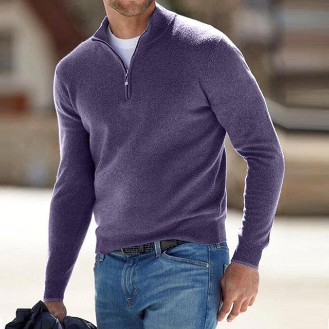 Larry | V-Neck Sweater with Zipper