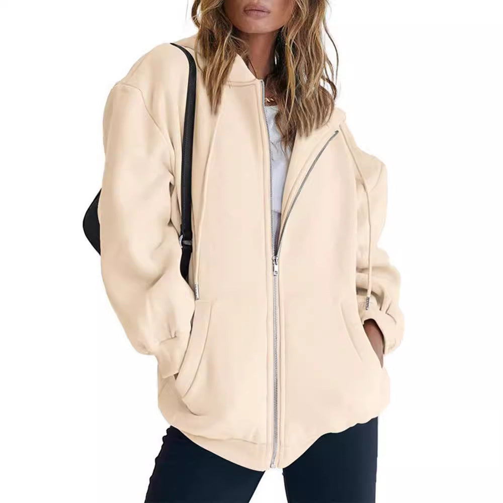 Verloft™ | Oversized Zip Hoodie | Cream / S | Toronty Ottawa