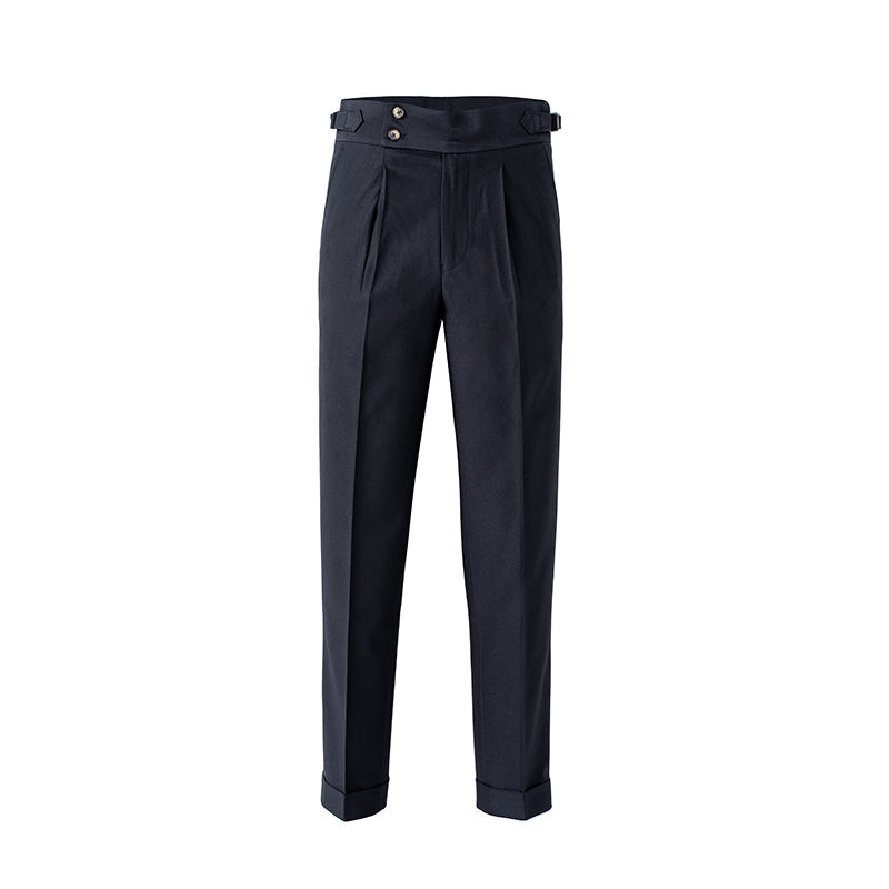 Ellingham™ | Men’s British High-Waist Slim Work Pants | White / 29 | Toronty Ottawa