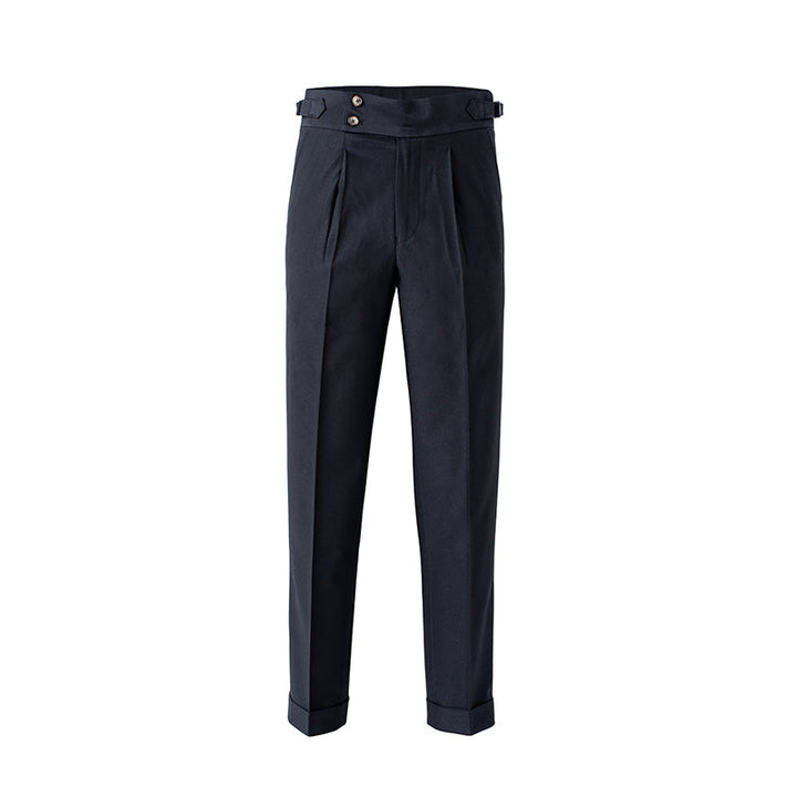 Ellingham™ | Men’s British High-Waist Slim Work Pants | White / 29 | Toronty Ottawa