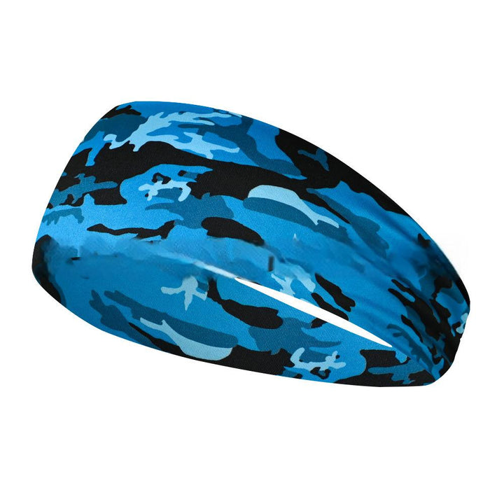 Camo Print Sports Headbands, Yoga Sport Sweat Headband, Yoga Hair Bands Head Sweat Bands | Twilight Navy(Blue) | Toronty Ottawa
