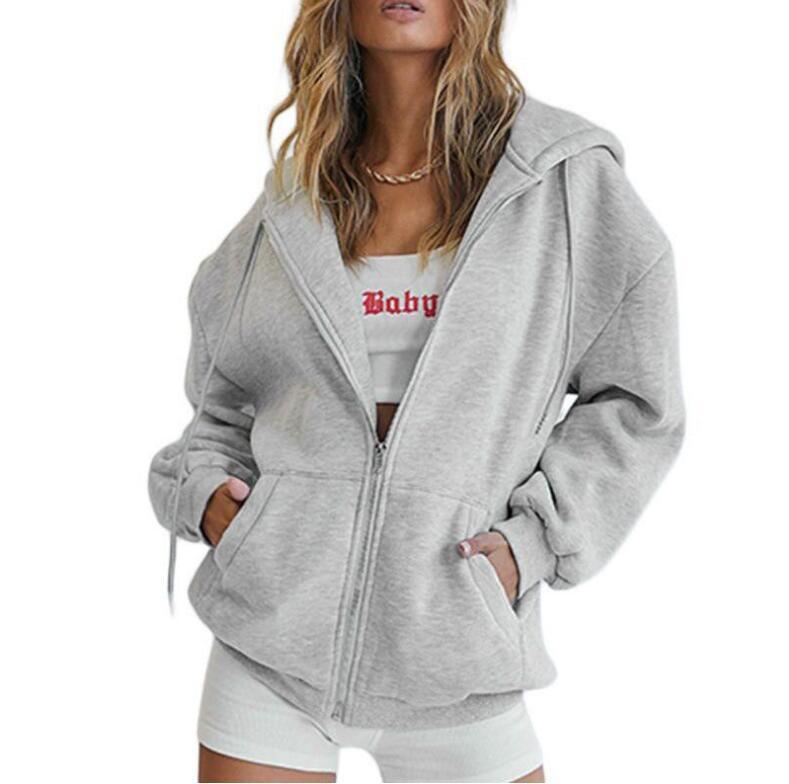 Verloft™ | Oversized Zip Hoodie | Light Grey / S | Toronty Ottawa