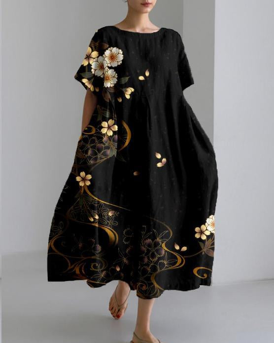 Sophie - The Floral Maxi Dress | Black / XS | Toronty Ottawa