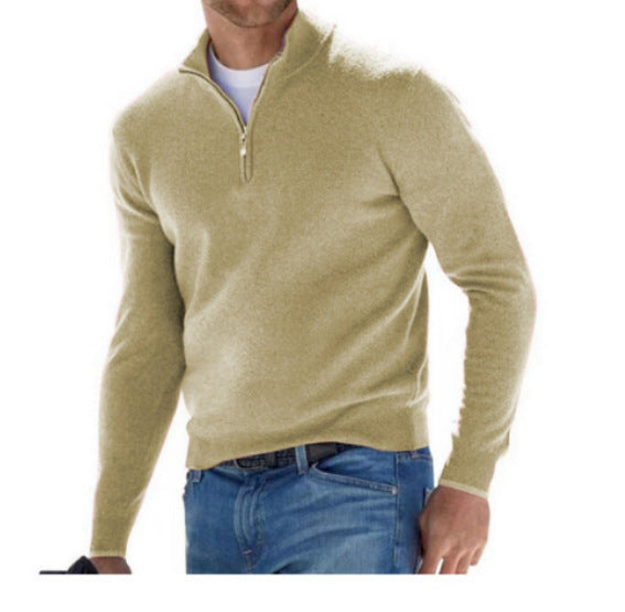 Larry | V-Neck Sweater with Zipper