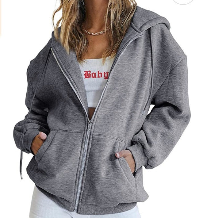 Verloft™ | Oversized Zip Hoodie | Grey / S | Toronty Ottawa