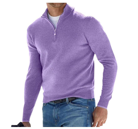 Larry | V-Neck Sweater with Zipper