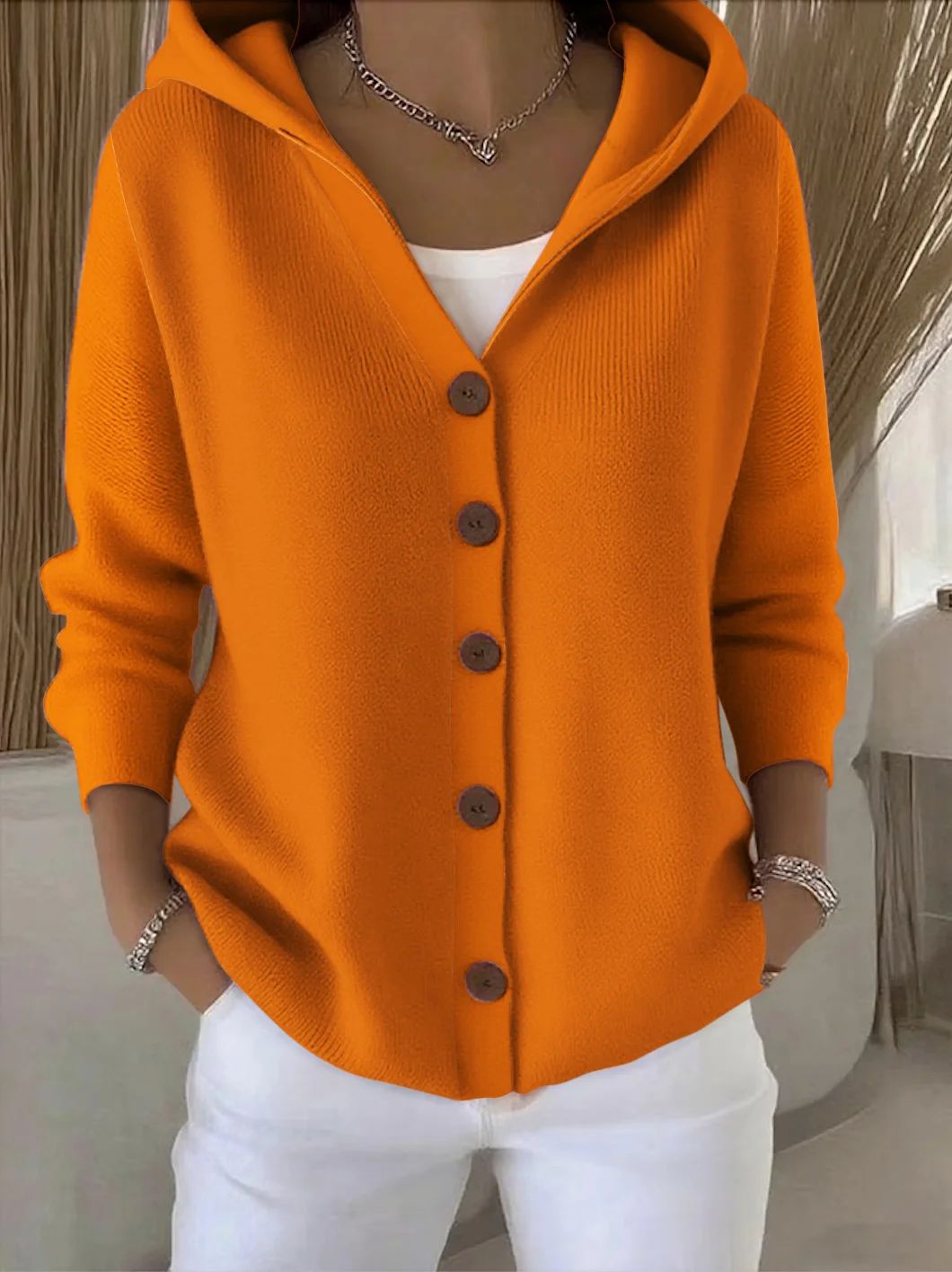 Élodie™ | Everyday Hooded Knit Cardigan