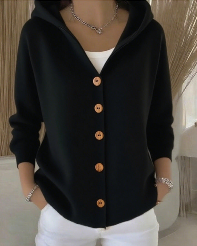 Élodie™ | Everyday Hooded Knit Cardigan