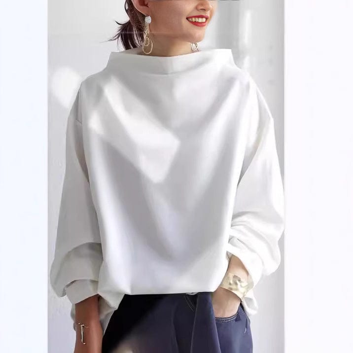 ELIANA™ - HIGH NECK SWEATER | White / S | Toronty Ottawa