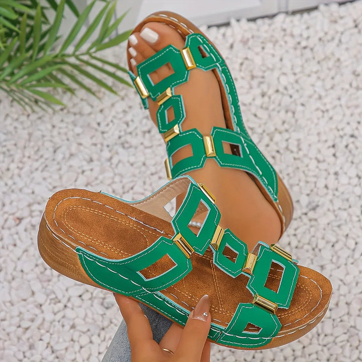 OrthoStride™ Comfort Sandal | Green / 5 | Toronty Ottawa