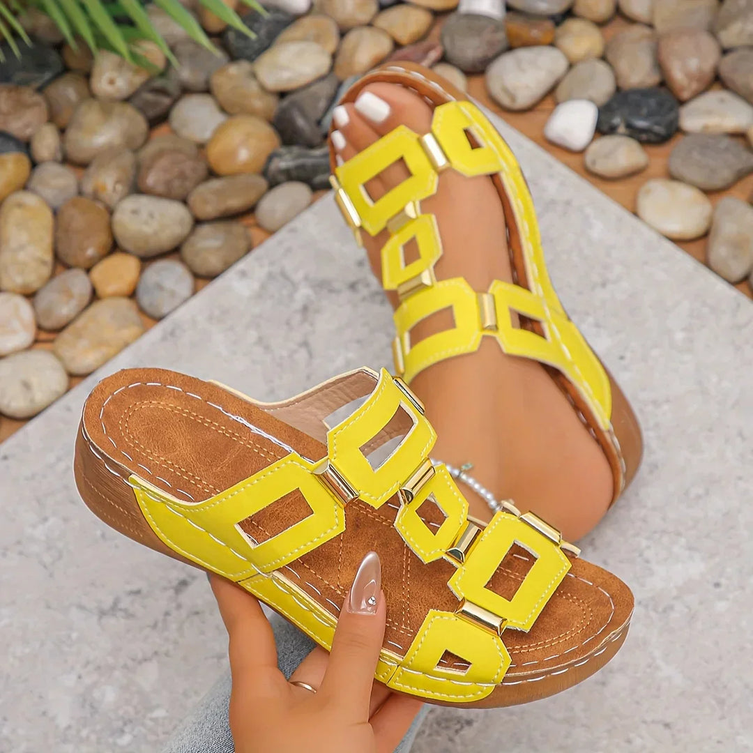 OrthoStride™ Comfort Sandal | Yellow / 5 | Toronty Ottawa