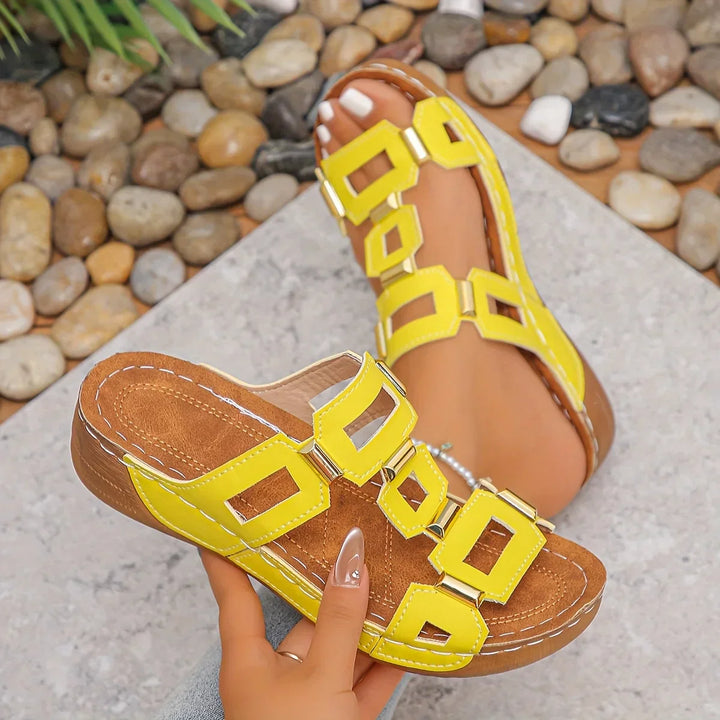 OrthoStride™ Comfort Sandal | Yellow / 5 | Toronty Ottawa