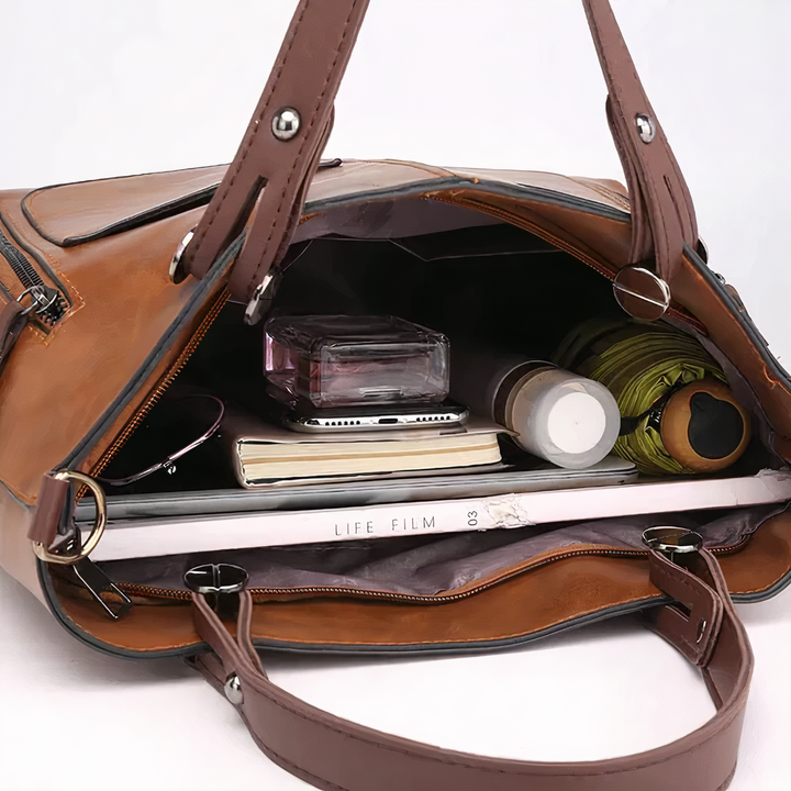 Lina® | Luxury Shoulder Bag | Brown | Toronty Ottawa