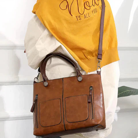 Lina® | Luxury Shoulder Bag | Brown | Toronty Ottawa