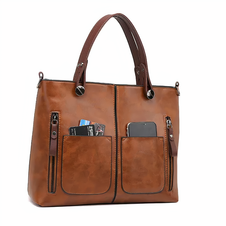Lina® | Luxury Shoulder Bag | Brown | Toronty Ottawa