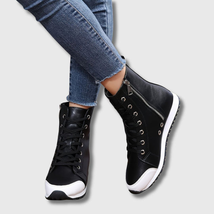 Nolwen™ | High-Top Two-Tone Comfort Sneakers