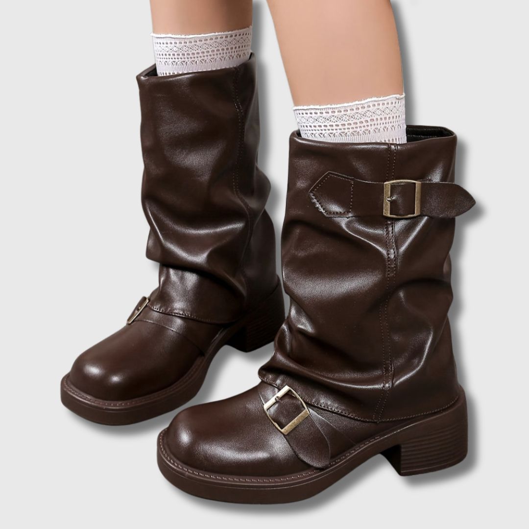 Romy™ | Modern Western Lace-Up Boots