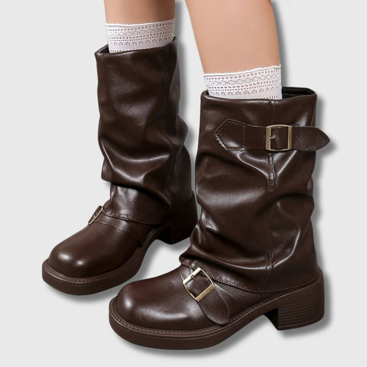 Romy™ | Modern Western Lace-Up Boots
