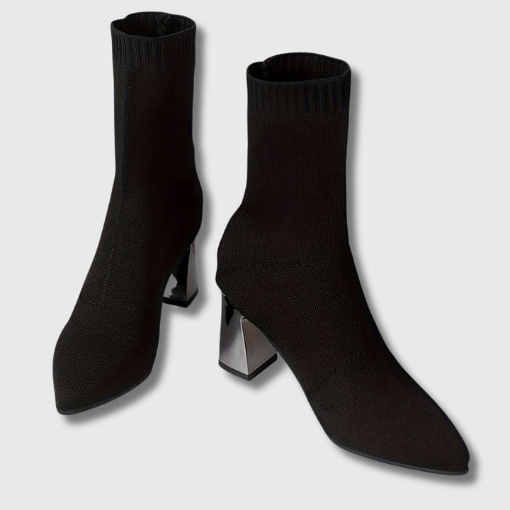 Léontine™ | Pointed-Toe Vintage Ankle Boots