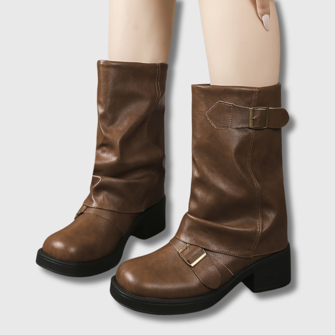 Romy™ | Modern Western Lace-Up Boots