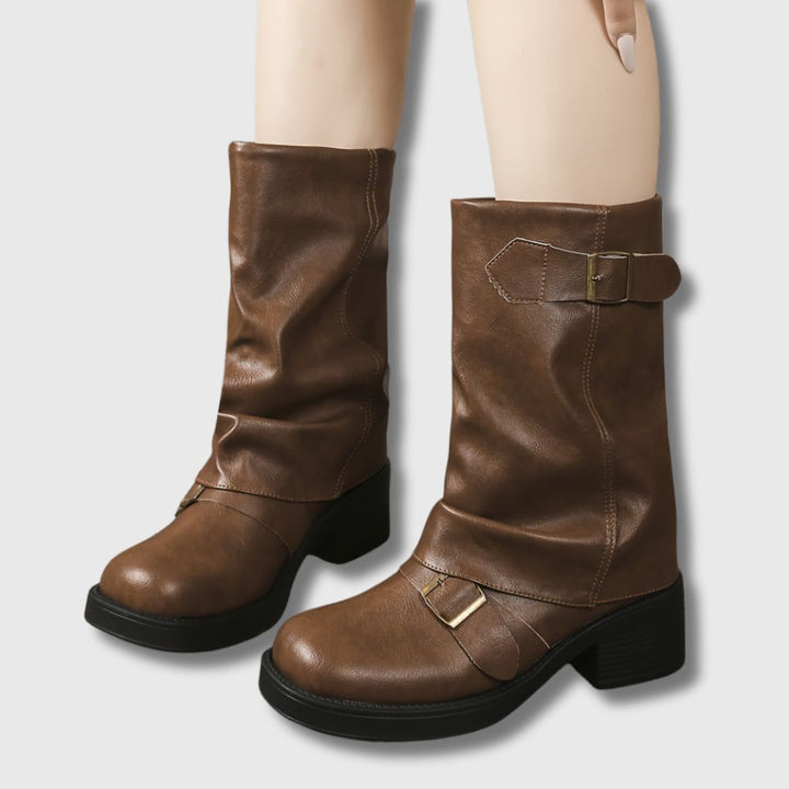 Romy™ | Modern Western Lace-Up Boots
