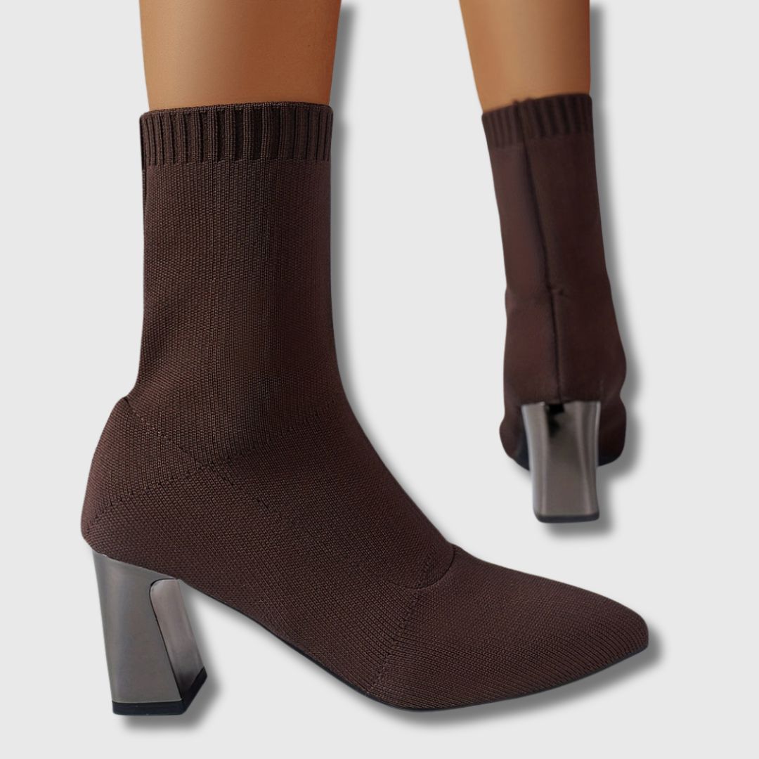 Léontine™ | Pointed-Toe Vintage Ankle Boots