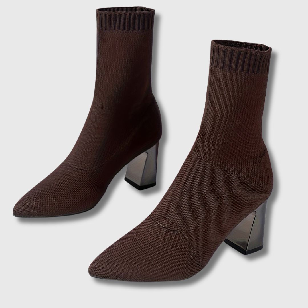 Léontine™ | Pointed-Toe Vintage Ankle Boots