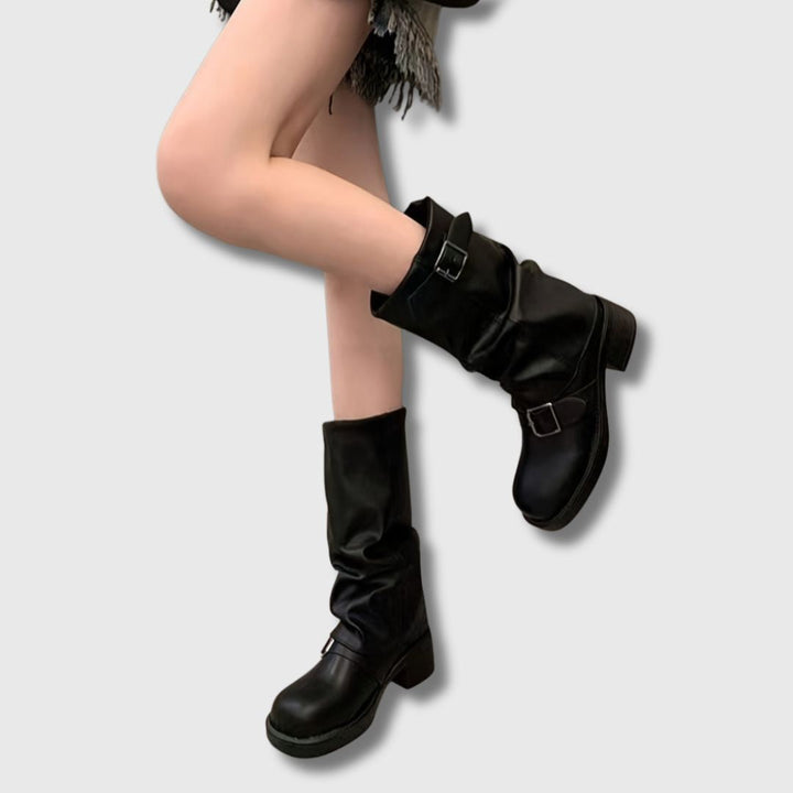 Romy™ | Modern Western Lace-Up Boots