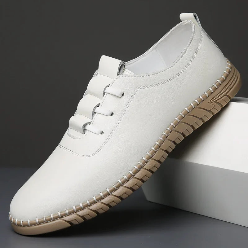 Brunello Classic™ Leather Sneakers | White / 6 | Toronty Ottawa