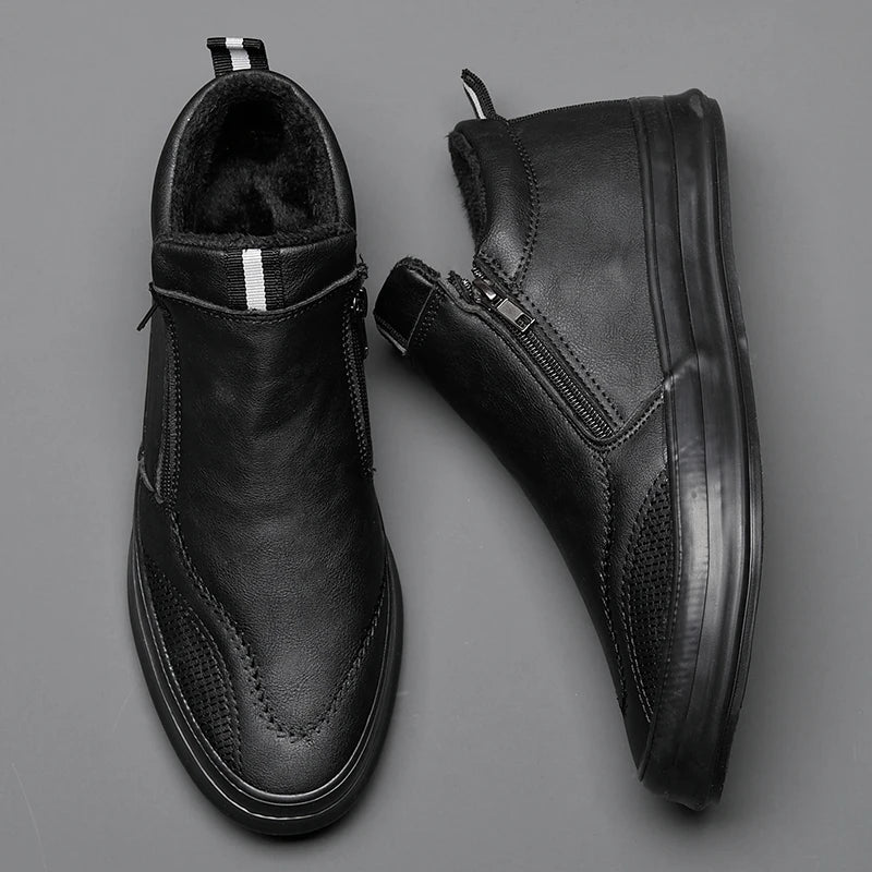 Belmont Drift™ Leather Sneakers | Black / 6 | Toronty Ottawa