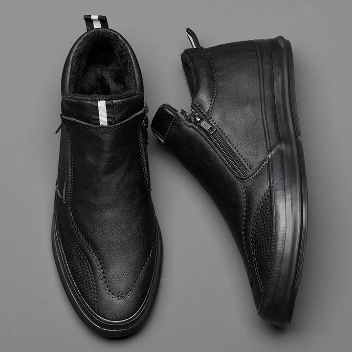 Belmont Drift™ Leather Sneakers | Black / 6 | Toronty Ottawa