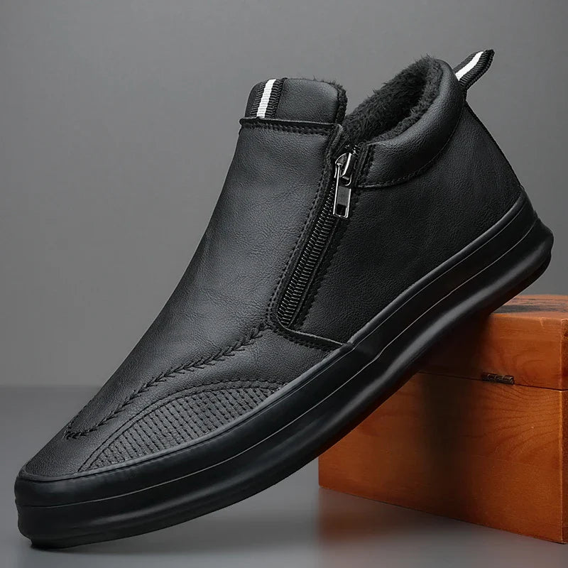 Belmont Drift™ Leather Sneakers | Black / 6 | Toronty Ottawa