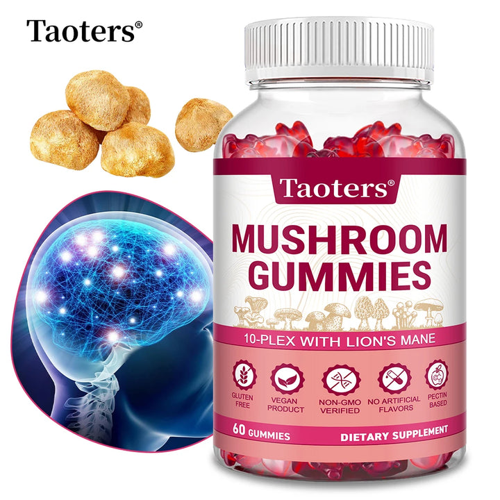 Mushroom Gummies — Brain & Immune Support (Taoters)