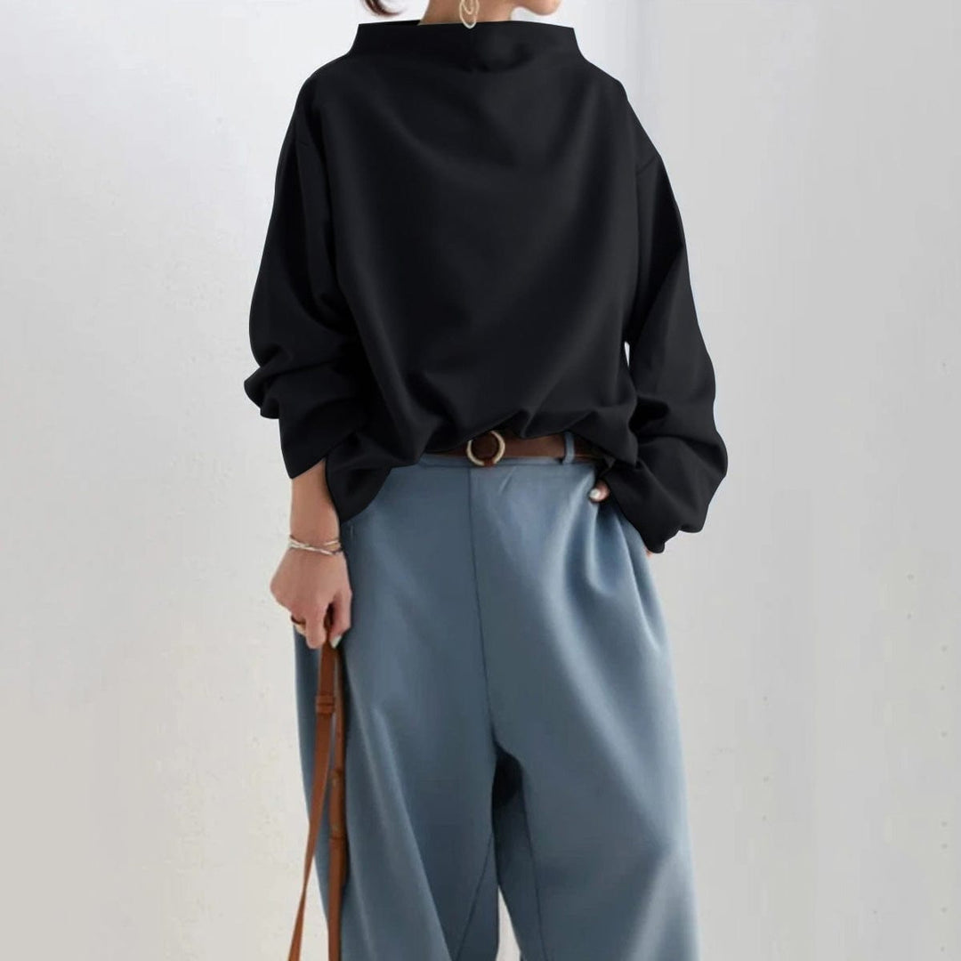 ELIANA™ - HIGH NECK SWEATER | Black / S | Toronty Ottawa