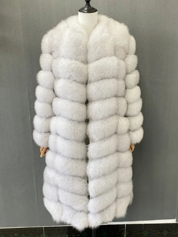 Seraphine Luxe Fox Fur & Cashmere Coat