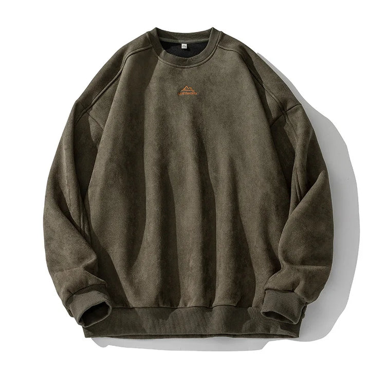 HORIZON™ - SLEEK SUEDE PULLOVER | Moss / M | Toronty Ottawa