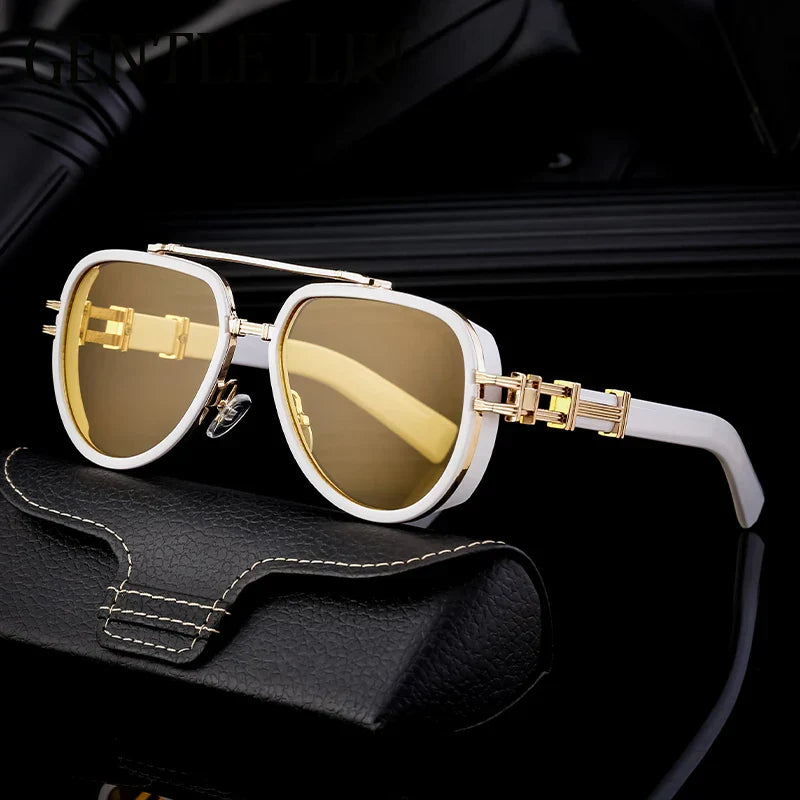 Dark Mode Shades | White/Gold | Toronty Ottawa